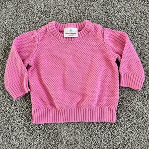 Hanna Andersson Pink Knit Sweater
